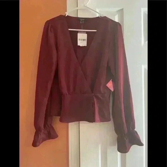 Forever 21 Maroon Blouse - Picture 1 of 3